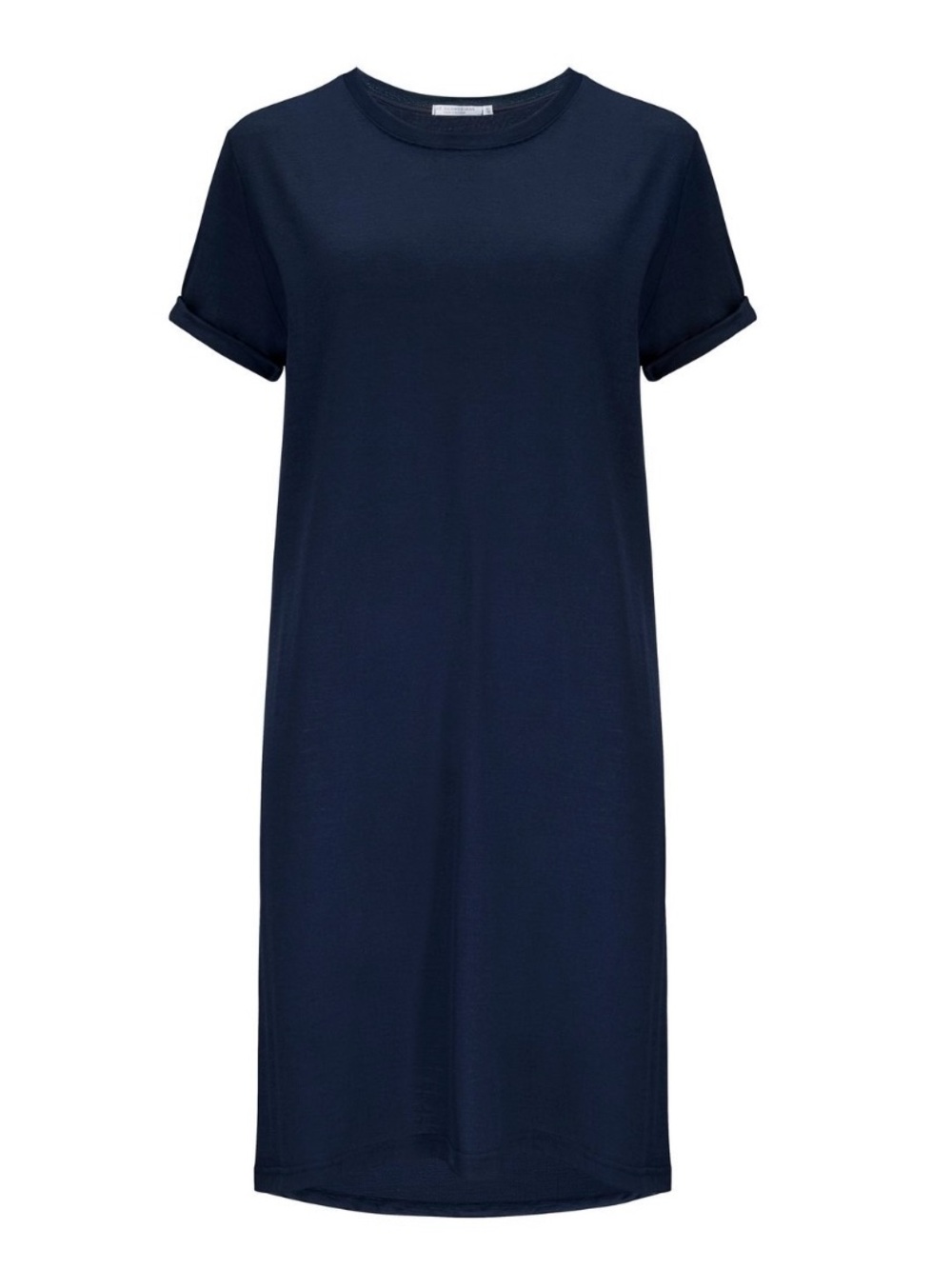 We Norwegians Merino Wool Modal Blend Black The Foss Tee-Shirt Midi Black Dress
